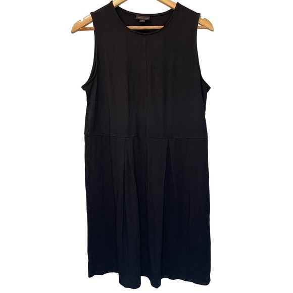 j.Jill Dresses & Skirts - j.Jill Wearever Collection Black Sleeveless Pleated Soft Knit Midi Dress Medium